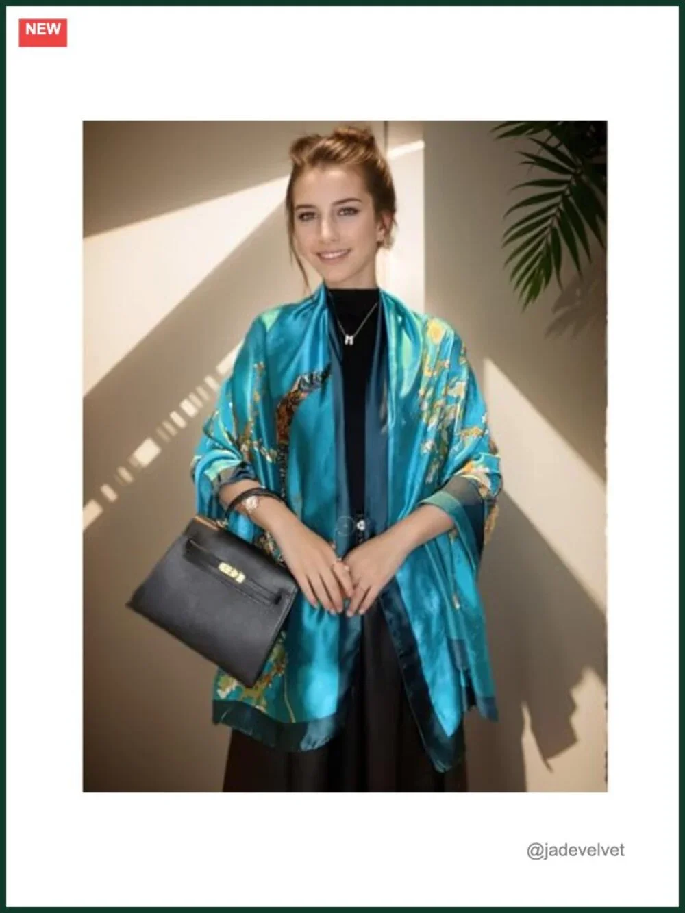 100% Silk Feeling Polyester Long Fashion Scarf Shawl Wrap